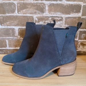New Without Box Toms Esme Suede Boots Grey 6.5 W